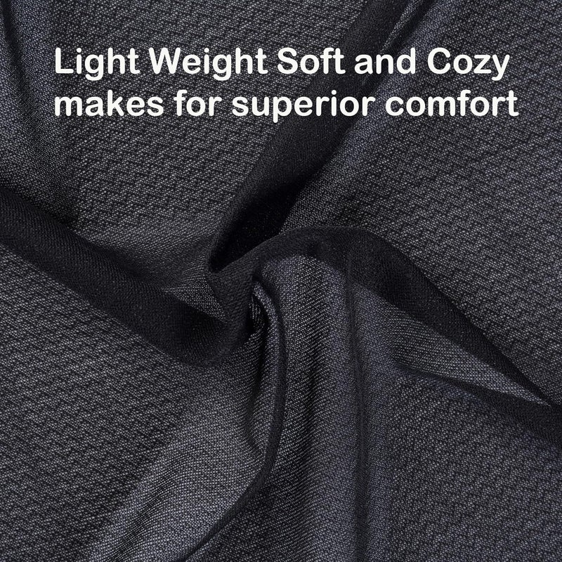 Seneme Soft & Cozy Embroidery Stitch Cover 12" x 12 Yd Fusible Stabilizer for Machine Embroidery Covering Scratchy Stitches (Black Light Weight) - Image 3